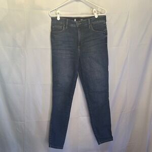 Kut from the Kloth Donna Fab Ab Ankle Skinny Jeans Dark Wash High Rise Size 10